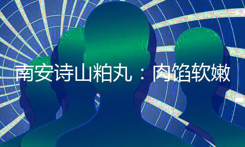 馅软 乡粕丸肉诗山思团南安嫩酥油腻圆丸脆不