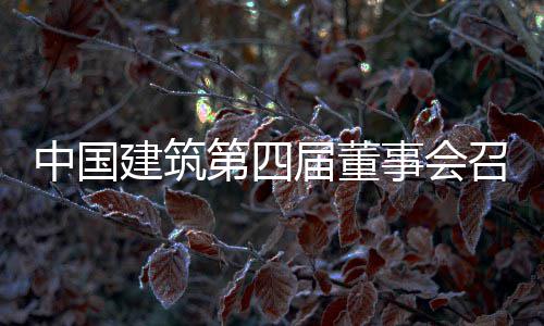 建筑届董中国召开事会十次第四第三会议