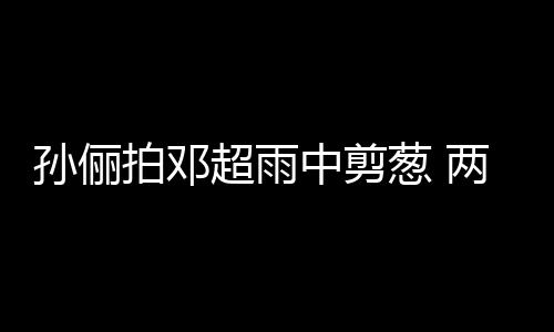 谐音拍邓中剪子玩嘴甜足梗拌蜜十孙俪两口超雨葱